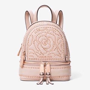 Authentic MK Rhea Rose Mini Backpack